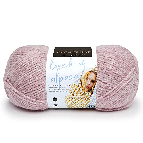 Lion Brand Yarn Company 674-104 Touch of Alpaca Garn, Blush, Acryl-Mischung, One Skein, 190 meter von Lion Brand Yarn Company