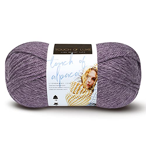 Lion Brand Yarn Company 674-146 Touch of Alpaka Garn, Purple Aster, ein Knäuel von Lion Brand Yarn Company