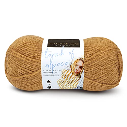 Lion Brand Yarn Company 674-158 Touch of Alpaka Garn, Golden Rod, One Knäuel von Lion Brand Yarn