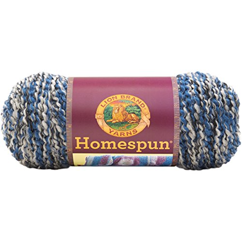 Lion Brand Yarn Company Garn, blau/Silber, 169 von Lion Brand Yarn Company