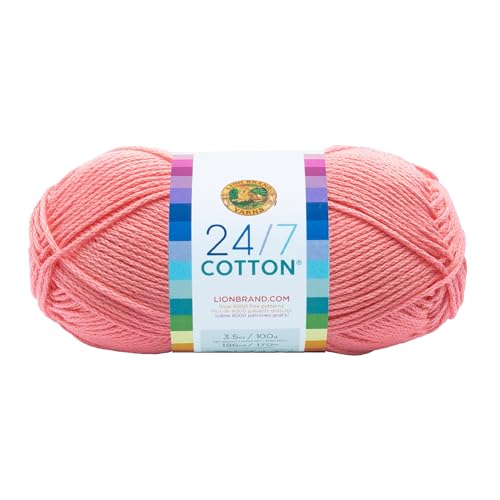 Lion Marke Garn Company Baumwolle Garn, 100% Baumwolle, Pink von Lion Brand Yarn Company