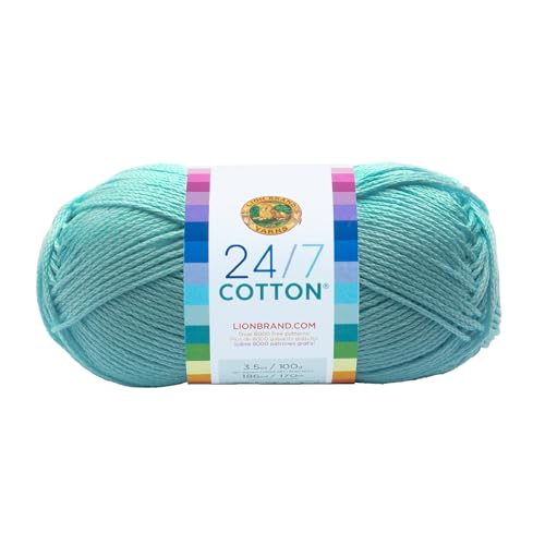 Lion Marke Garn Company Baumwolle Garn, 100% Baumwolle, aqua von Lion Brand Yarn Company