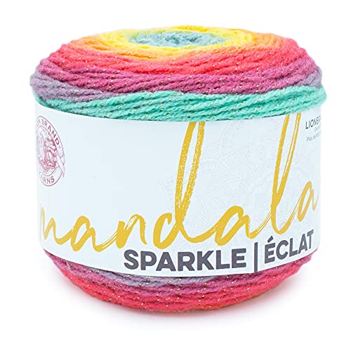 Lion Brand Garn, 94 Acryl/6% metallisches Poly, Mehrfarbig (Crux), Einheitsgröße von Lion Brand Yarn