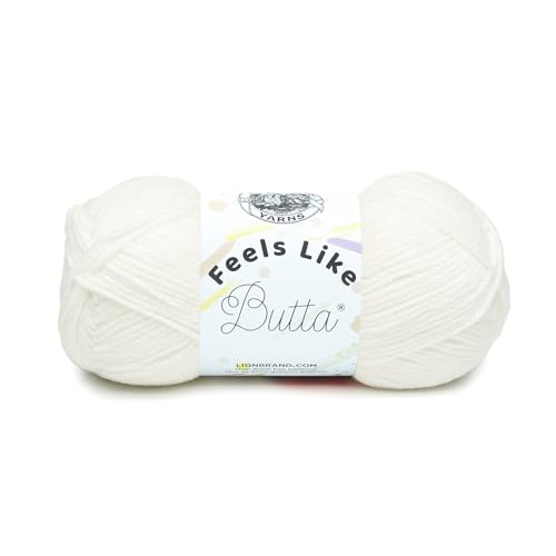 Lion Brand Garn 215-100 Feels Like Butta Garn, weiß, ein Knäuel Lion Brand Garn 215-100 Feels Like Butta Garn, weiß, ein Knäuel von Lion Brand Yarn