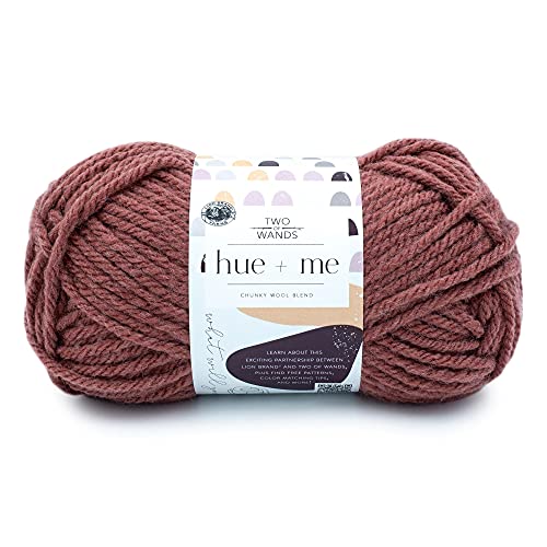 Lion Brand Hue + Me Garn zum Stricken, Häkeln und Basteln, sperrig und dick, weiches Acryl und Wollgarn, Love Song, (1er-Pack) von Lion Brand Yarn