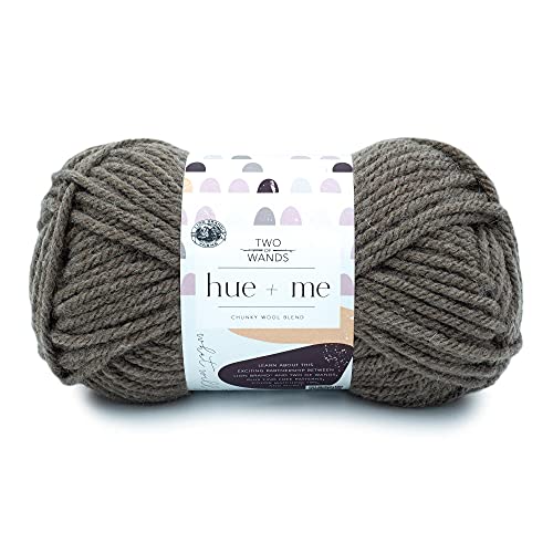 Lion Brand Hue + Me Garn zum Stricken, Häkeln und Basteln, sperrig und dick, weiches Acryl- und Wollgarn, Terra, (1er-Pack) von Lion Brand Yarn