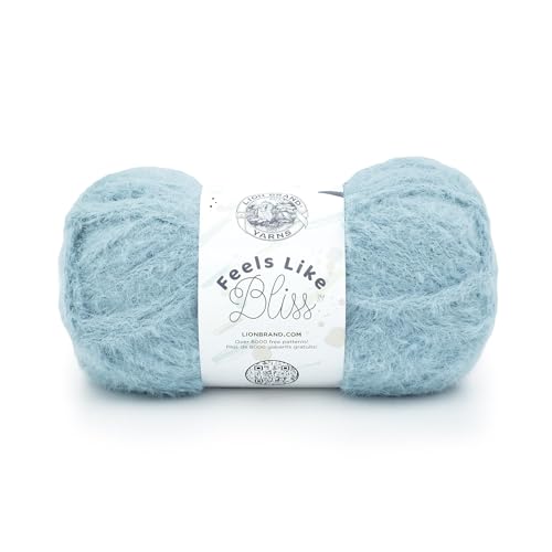 Lion Brand Yarn 153-105Q Fühlt sich an wie Glückseligkeit Garn, Nylon, Aqua, 1 Pack von Lion Brand Yarn
