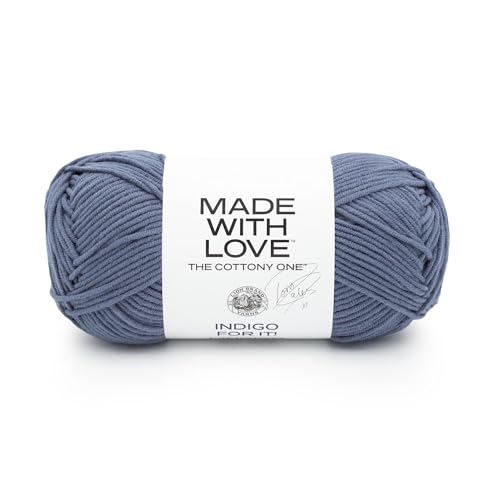 Lion Brand Yarn 3040-110BN Tom Daley-The Cottony One Garn, Baumwollmischung, Indigo for It, 1 Pack Lion Brand Yarn 3040-110BN Tom Daley-The Cottony One Garn, Baumwollmischung, Indigo for It, 1 Pack von Lion Brand Yarn