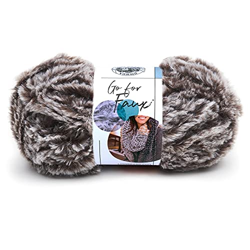 Lion Brand Yarn 322-206 Go For Faux Yarn Garn, bär, Einheitsgröße, 60 Meter von Lion Brand Yarn
