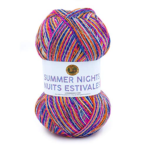 Lion Brand Yarn 512-317 Summer Nights Bonus Bundle Garn, Polyester Acryl, Paradise, 800 Meter Lion Brand Yarn 512-317 Summer Nights Bonus Bundle Garn, Polyester Acryl, Paradise, 800 Meter von Lion Brand Yarn