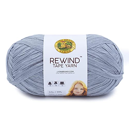 Lion Brand Yarn 523-149 Rückspulen Garn, Polyester, Arctic Ice, 1 Pack, 200 Meter von Lion Brand Yarn