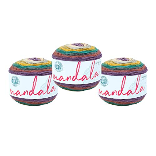 Lion Brand Yarn 525-215 Mandala-Garn, Warlock, 3er-Pack von Lion Brand Yarn
