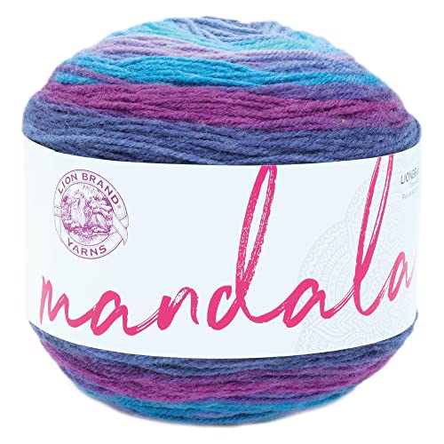 Lion Brand Yarn 525-244 Mandala Garn, Acryl, Hades, 1 Pack, 1770 Foot von Lion Brand Yarn