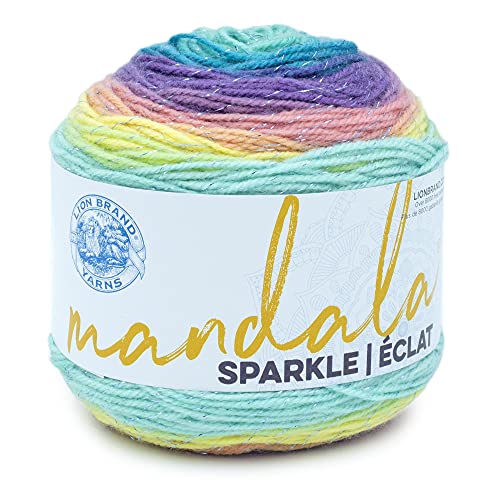 Lion Brand Yarn 527-330 Mandala Sparkle Garn, acryl, Schlangen, 300 Meter von Lion Brand Yarn