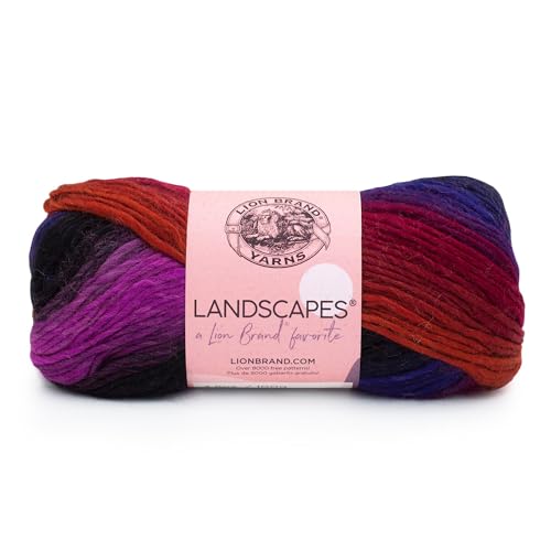 Lion Brand Yarn Landscapes Garn, Vulkanrot, Mehrfarbig Lion Brand Yarn Landscapes Garn, Vulkanrot, Mehrfarbig von Lion Brand Yarn