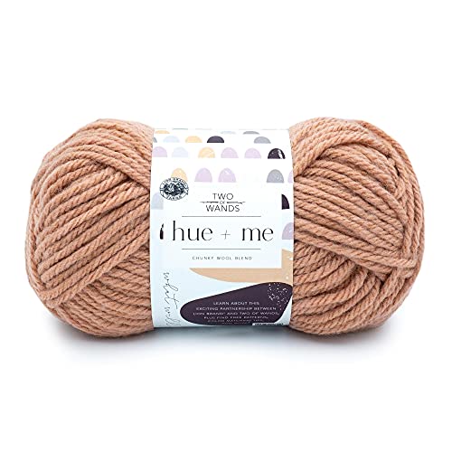 Lion Brand Yarn 617-102 Hue & Me Garn, Acryl, Bellini, 1 Pack, 125 Gramm von Lion Brand Yarn