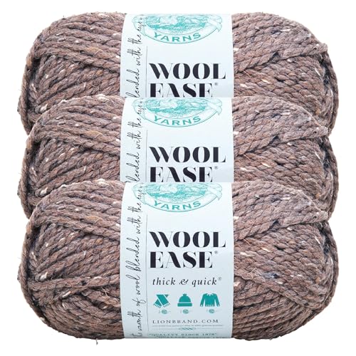 Lion Brand Yarn 640-124J Garn, Barley, 3-Pack, 291 Meter von Lion Brand Yarn