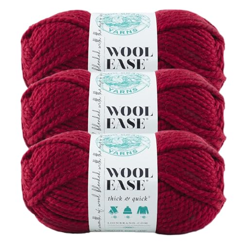 Lion Brand Yarn 640-138 Garn, cranberry, 3-Pack, 582 Meter Lion Brand Yarn 640-138 Garn, cranberry, 3-Pack, 582 Meter von Lion Brand Yarn