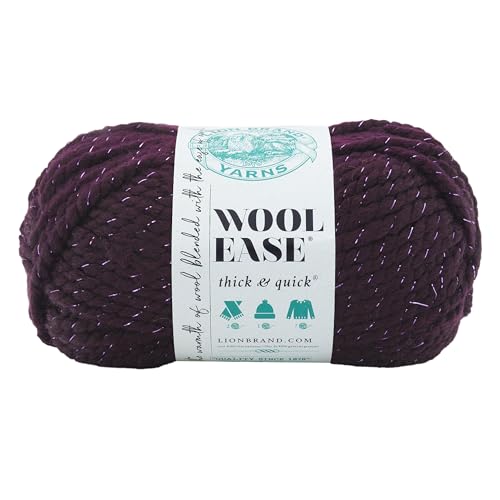 Lion Brand Yarn 640-305 Wollgarn, Acryl, dunkelviolett, Each, 84 von Lion Brand Yarn