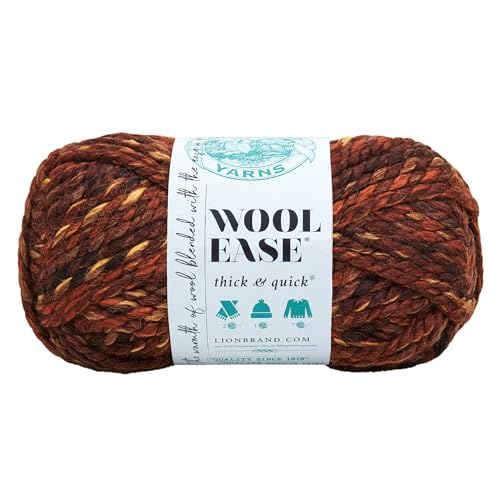 Lion Brand Yarn 640-501A Wollgarn, Acryl-Mischung, Sequoia, Einheitsgröße, 97 von Lion Brand Yarn