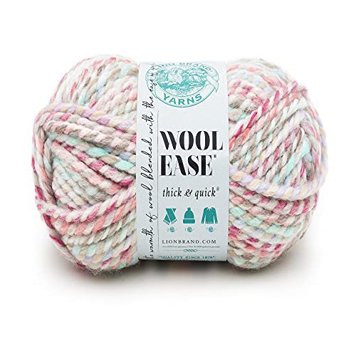Lion Brand Yarn 640-619 Wool-Ease Dickes und schnelles Garn, Wolle, Karussell, 1 Pack, 22 von Lion Brand Yarn