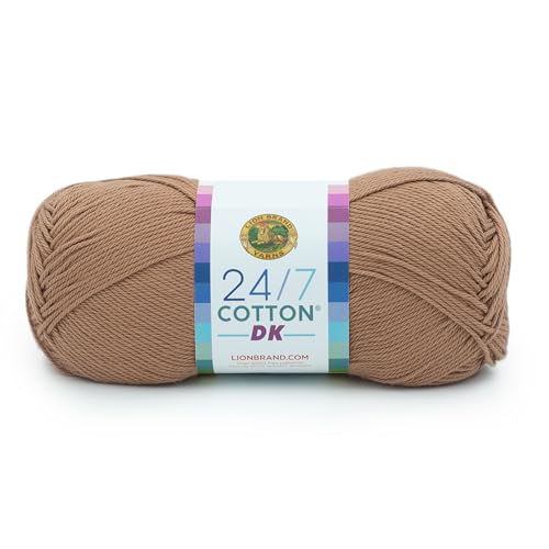 Lion Brand Yarn 769-127N 24/7 Baumwolle DK Garn, Kakaofarben, 1 Pack Lion Brand Yarn 769-127N 24/7 Baumwolle DK Garn, Kakaofarben, 1 Pack von Lion Brand Yarn