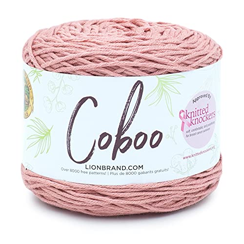 Lion Brand Yarn 835-145 Garn Coboo Mauve, Baumwolle, 1 Pack, 696 Fuß von Lion Brand Yarn