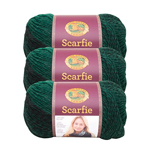 Lion Brand Yarn Artikel 826 Scarfie Garn, 3er-pack Forest/black Lion Brand Yarn Artikel 826 Scarfie Garn, 3er-pack Forest/black von Lion Brand Yarn