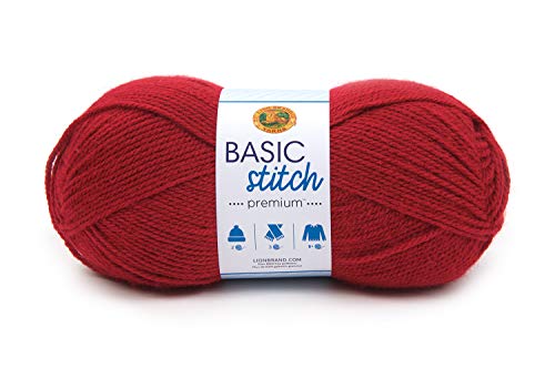 Lion Brand Yarn Basic Stitch Premium Garn, Granat von Lion Brand Yarn