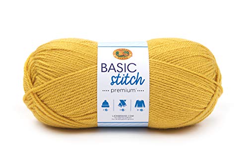 Lion Brand Yarn Basic Stitch Premium Garn, Safran von Lion Brand Yarn