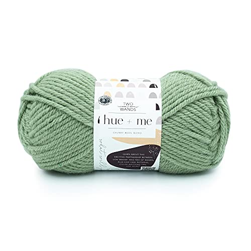 Lion Brand Yarn Company 617-171 Lion Brand Yarn Hue & Me Bulky, Artischocke, 3 Stück Garn, 1 Packung von Lion Brand Yarn Company