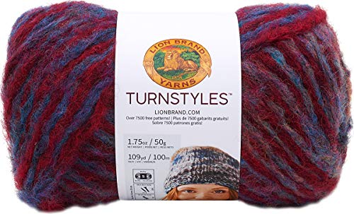 Lion Brand Yarn Company 934-204 Turnstyles Garn, Phlox, One Skein, 100 meter Lion Brand Yarn Company 934-204 Turnstyles Garn, Phlox, One Skein, 100 meter von Lion Brand Yarn Company