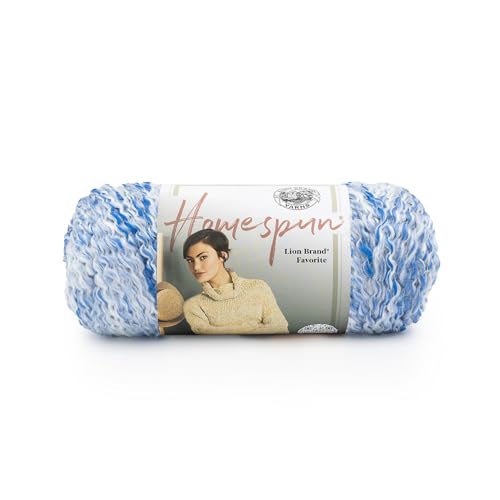 Lion Brand Yarn Company Homespun Yarn-Delft, Sonstiges, Blau/Weiß, 12,16 x 25,87 x 12,16 cm Lion Brand Yarn Company Homespun Yarn-Delft, Sonstiges, Blau/Weiß, 12,16 x 25,87 x 12,16 cm von Lion Brand Yarn