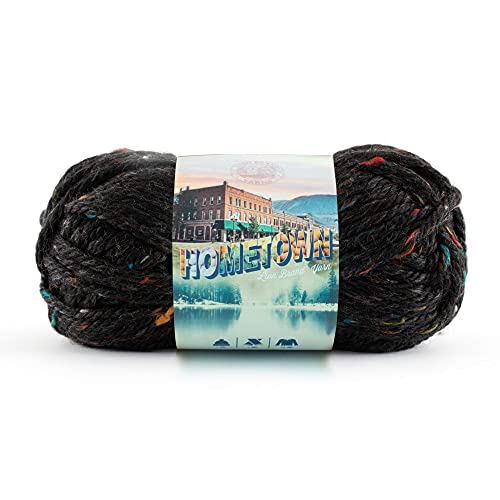 Lion Brand Yarn (1 Skein Hometown Bulky Yarn, Cambridge Tweed Garn, Acryl-/Viskose-Mischgewebe, 1 Pack, 74 von Lion Brand Yarn
