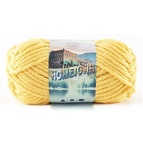 Lion Brand Yarn Garn, Acryl, Pittsburgh Yellow, 1 Pack, 74 von Lion Brand Yarn