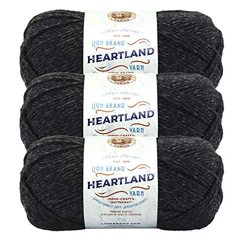 Lion Brand Yarn Heartland Garn zum Häkeln, Stricken und Weben, mehrfarbiges Garn, 3er-Pack, Black Canyon Lion Brand Yarn Heartland Garn zum Häkeln, Stricken und Weben, mehrfarbiges Garn, 3er-Pack, Black Canyon von Lion Brand Yarn