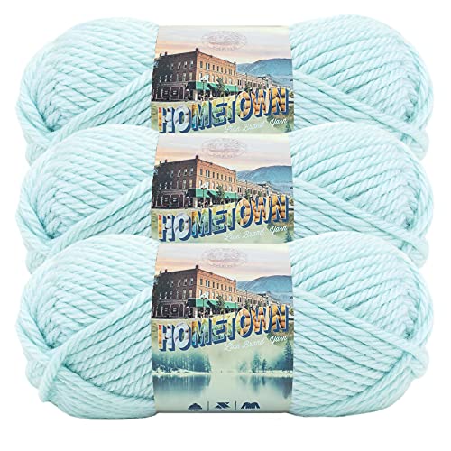 Lion Brand Yarn Hometown, Bulky Garn zum Stricken und Häkeln, 3er-Pack, Louisville Julep Lion Brand Yarn Hometown, Bulky Garn zum Stricken und Häkeln, 3er-Pack, Louisville Julep von Lion Brand Yarn