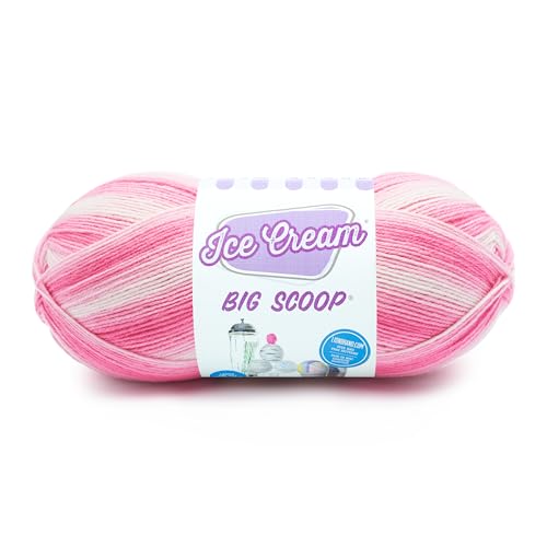 Lion Brand Yarn Ice Cream Big Scoop Garn, Erdbeere von Lion Brand Yarn