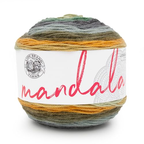 Lion Brand Yarn Mandala, mehrfarbiges Garn zum Stricken, Häkeln und Basteln, Werwolf, 1 Packung Lion Brand Yarn Mandala, mehrfarbiges Garn zum Stricken, Häkeln und Basteln, Werwolf, 1 Packung von Lion Brand Yarn