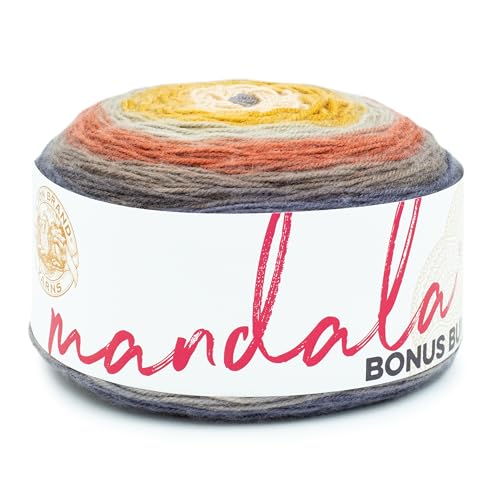Lion Brand Yarn Mandala Bonus Bundle Garn, Garn zum Stricken, Häkeln und Basteln, 1 Kuchen, Centaur Lion Brand Yarn Mandala Bonus Bundle Garn, Garn zum Stricken, Häkeln und Basteln, 1 Kuchen, Centaur von Lion Brand Yarn