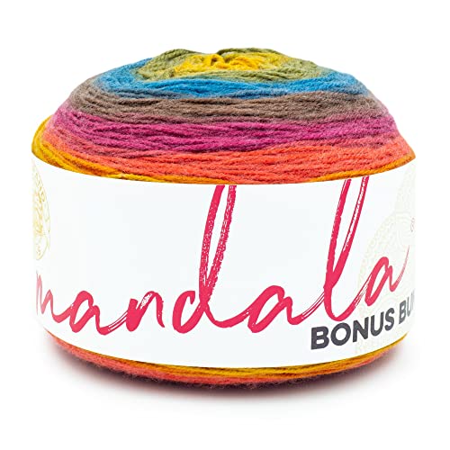 Lion Brand Yarn Mandala Bonus Bundle Garn, Garn zum Stricken, Häkeln und Basteln, 1 Kuchen, Chimera Lion Brand Yarn Mandala Bonus Bundle Garn, Garn zum Stricken, Häkeln und Basteln, 1 Kuchen, Chimera von Lion Brand Yarn