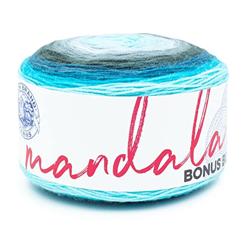 Lion Brand Yarn Mandala Bonus Bundle Garn, Garn zum Stricken, Häkeln und Basteln, 1 Knäuel, Spirit von Lion Brand Yarn
