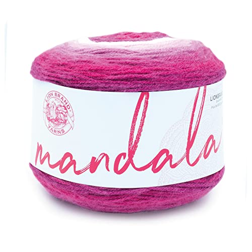 Lion Brand Yarn Mandala-Garn, mehrfarbiges Garn zum Häkeln und Stricken, Bastelgarn, 1 Stück, Amor Lion Brand Yarn Mandala-Garn, mehrfarbiges Garn zum Häkeln und Stricken, Bastelgarn, 1 Stück, Amor von Lion Brand Yarn