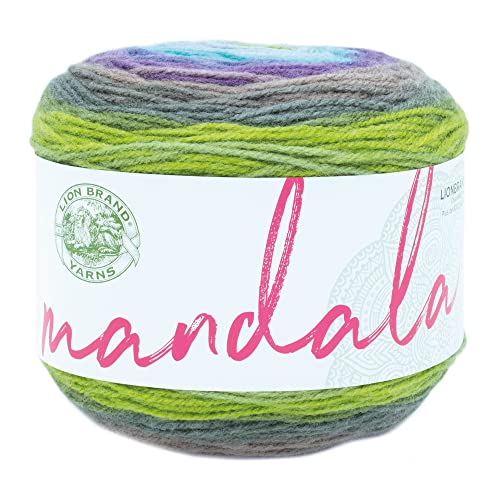 Lion Brand Yarn Mandala-Garn, mehrfarbiges Garn zum Häkeln und Stricken, Bastelgarn, 1 Stück, Ghidorah Lion Brand Yarn Mandala-Garn, mehrfarbiges Garn zum Häkeln und Stricken, Bastelgarn, 1 Stück, Ghidorah von Lion Brand Yarn