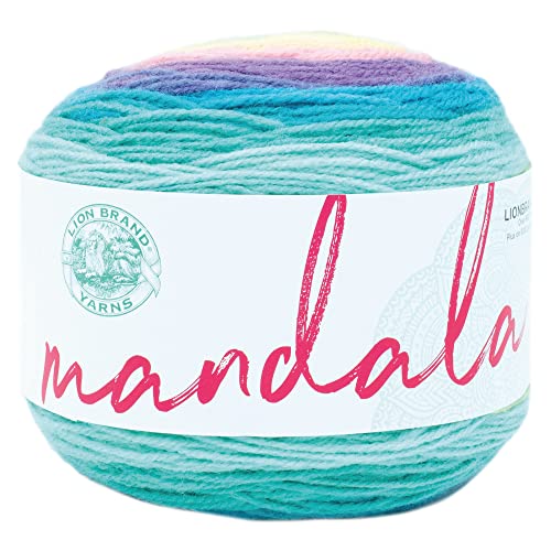 Lion Brand Yarn Mandala-Garn, mehrfarbiges Garn zum Häkeln und Stricken, Bastelgarn, 1 Stück, Niffler Lion Brand Yarn Mandala-Garn, mehrfarbiges Garn zum Häkeln und Stricken, Bastelgarn, 1 Stück, Niffler von Lion Brand Yarn