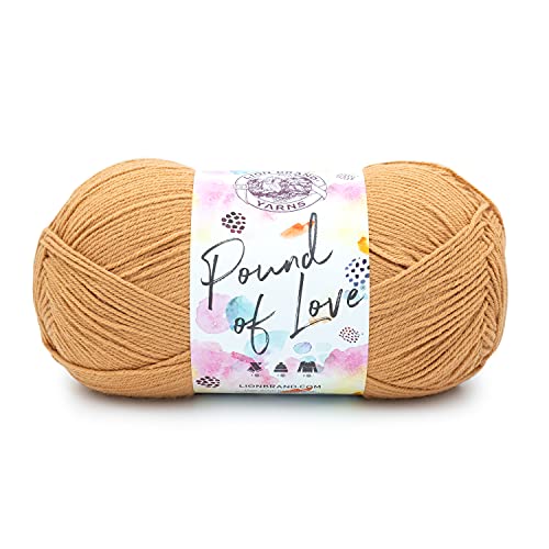 Lion Brand Yarn Pfund der Liebe, Value Garn, großes Garn zum Stricken und Häkeln, Bastelgarn, Kürbiskuchen Lion Brand Yarn Pfund der Liebe, Value Garn, großes Garn zum Stricken und Häkeln, Bastelgarn, Kürbiskuchen von Lion Brand Yarn