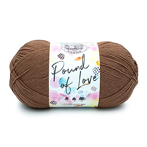 Lion Brand Yarn Pfund der Liebe - Value Garn - Großes Garn zum Stricken und Häkeln - Bastelgarn - Mokka Lion Brand Yarn Pfund der Liebe - Value Garn - Großes Garn zum Stricken und Häkeln - Bastelgarn - Mokka von Lion Brand Yarn