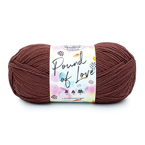 Lion Brand Yarn Pound of Love, Value Garn, großes Garn zum Stricken und Häkeln, Bastelgarn, Cinnabar Lion Brand Yarn Pound of Love, Value Garn, großes Garn zum Stricken und Häkeln, Bastelgarn, Cinnabar von Lion Brand Yarn