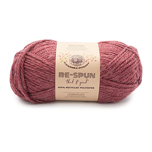Lion Brand Yarn Re-gesponnenes dickes und schnelles Garn, Dark Cherry Lion Brand Yarn Re-gesponnenes dickes und schnelles Garn, Dark Cherry von Lion Brand Yarn