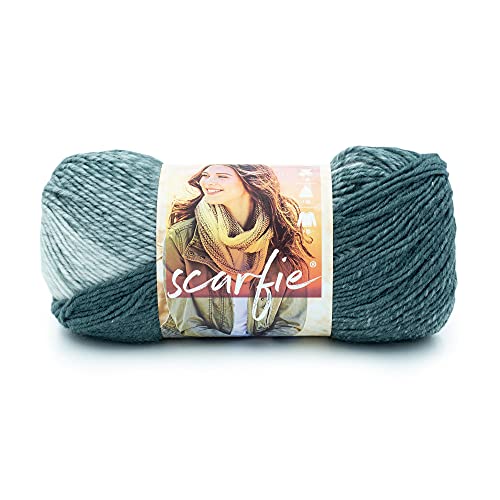 Lion Brand Yarn Scarfie-Garn, Hellgrau/Blaugrün Lion Brand Yarn Scarfie-Garn, Hellgrau/Blaugrün von Lion Brand Yarn